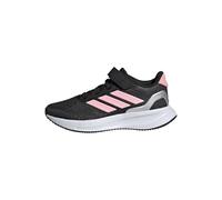 adidas RUNFALCON 5 Shoes Kids Running, Core Black/Pink/Silver Metallic, 10 UK