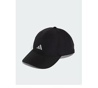 adidas Unisex Running Essential Climacool 6 Panel Baseball Cap, Black/Reflective Silver, S-M
