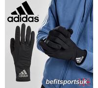ADIDAS RUNNING GLOVES AEROREADY SLIM LIGHTWEIGHT TOUCH PHONE UNISEX BLACK M L