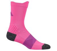 adidas RUNNINGxUB23 Sock 1PP Heat.RDY Crew, Lucid Pink/Purple Burst, 13-14.5