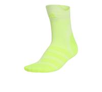 adidas RUNxADIZERO Running Ankle Socks | UK XL in White/Solar Yellow/Solar Yellow