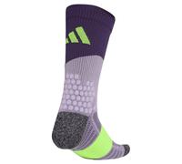 adidas RunXBOOST Running Socks Purple Cushioned Arch Support Mid Calf Sports Run