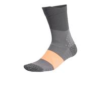 adidas RUNxBOOST Running Mid Height Socks | UK L in Grey Four/Grey Six/Lucid Orange