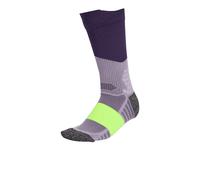 adidas RunXBOOST Running Socks Purple Cushioned Arch Support Mid Calf Sports Run