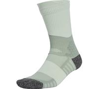 adidas RunXBOOST Running Socks Green Cushioned Arch Support Crew Sports Training