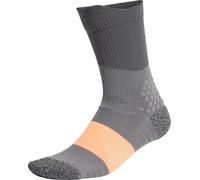 adidas RunXBOOST Running Socks Grey Cushioned Arch Support Crew Sports Training