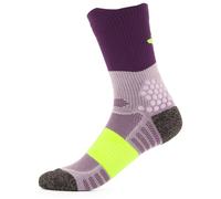adidas Unisex RUNxBOOST Sock 1PP, powder plum/aurora plum/solar yellow, 10.5-12.5