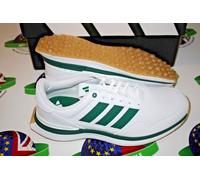 adidas Men's S2G 26 Leather Spikeless Golf Shoe, FTWR White/Collegiate Green/Gum 3, 10.5 UK