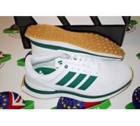 adidas Men's S2G 26 Leather Spikeless Golf Shoe, FTWR White/Collegiate Green/Gum 3, 9.5 UK