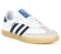 Adidas Samba 3 Stripes Retro 60s Junior Boys Trainer Dark Green UK 3 - 7