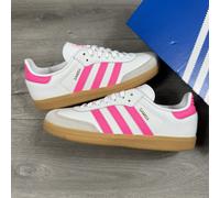 Adidas Samba Kids / Pre-School ‘White / Lucid Pink’ - Size UK 12.5K / EU 31