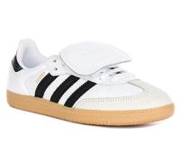 Adidas Samba Leather 70s Lace Up Retro Womens Trainer In White Black UK 3 - 8