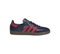adidas Samba Licensed Indoor Soccer Shoe - Unisex, Soft Leather Upper, Iconic Teams, Arsenal, 8.5 Women/7.5 Men