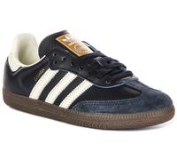 Adidas Samba Og 3 Stripes Retro 70s Mens Trainers Maroon UK 3 - 8