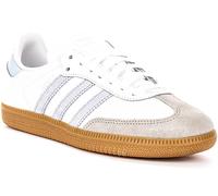 Adidas Samba Og J Leopard Stripes Retro Youth Boys Trainers In Cream UK 3 - 7