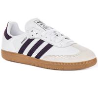 Adidas Samba OG W Retro 70s Leather Womens Trainer In White Purple UK 3 - 8