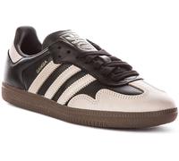 adidas Samba Og W Women's 3-Stripes Retro Contrast 70S Trainers, Black Beige, 9.5