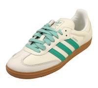adidas Samba Og Womens Fashion Trainers in Off White Green - 4.5 UK