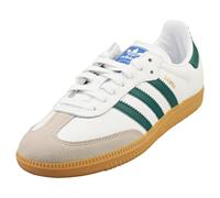 adidas Samba Og Womens Fashion Trainers in White Green - 3.5 UK