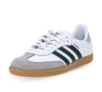 adidas Samba OG Women's Sneaker, Footwear White/Collegiate Green/Grey Two, 6 UK