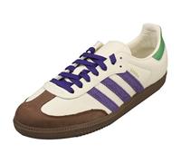 Adidas Samba OG Women's Sneakers, Off White/Collegiate Purple/Preloved Green, 8 UK