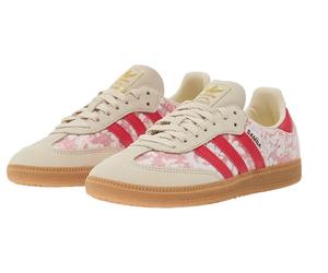 Adidas Samba OG X Liberty London Cloud White, Cream White & Better Scarlet