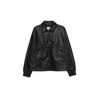 adidas Santiago Pleather zip-up biker jacket - Black XS-S-M