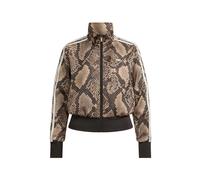 adidas satin snake-print Firebird track jacket - Brown 2XS-XS-S