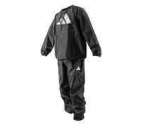 adidas Sauna Suit - Medium, Black - Boxing Sweat Suit for Training & Exercise, Made of Polyester, with Elasticated Wrist & Ankle, Machine Washable, May Help You Reduce Water Weight, Fits Men & Women