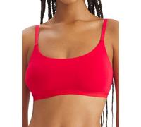 adidas Scoop Bralette Sport Active Essentials Cotton Comfortable Underwear Red