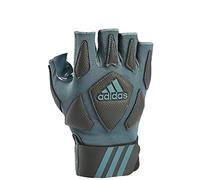 adidas Scorch Destroy 2 Lineman Gloves Half Finger, Grey/Black, XX-Large