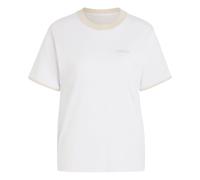 adidas Women's Seasonal Essentials Colorpop with Embroidered Graphic Shirt, Frozen Purple/Crystal Linen, M