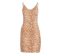 adidas Seasonal Essentials Leopard Print Mini-Dress with 3-Stripes