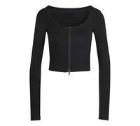 adidas Women's Seasonal Essentials Rib Cardigan, Black, L