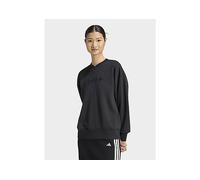 adidas Women's Seasonal Essentials Satin V-Neck Sweatshirt, black, XS