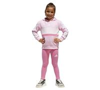 Adidas Seasonal Essentials Tiberio 3 Stripes Fleece Leggings Tracksuit Pink 3-4 Years Girls