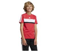 Adidas Seasonal Essentials Tiberio 3 Stripes Short Sleeve T-shirt Red 9-10 Years Kids