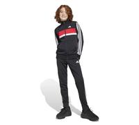 Adidas Seasonal Essentials Tiberio 3 Stripes Tricot Tracksuit Black 15-16 Years Kids