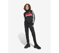 adidas Seasonal Essentials Tiberio Tricot Tracksuit Pure Black Red Kids - 176