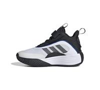 adidas Unisex Children's Own The Game 3.0 Trainers, White Black Black, 1 Little Kid