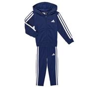 adidas 3 Stripe Poly Tracksuit 6-7 Years Blue