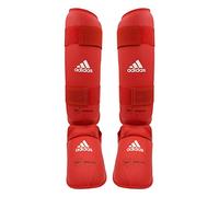 adidas Shin and Removable Foot Protector - Red XL