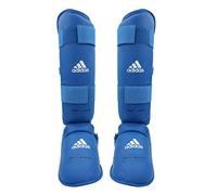 adidas Shin Pad Protector with Removable Foot, Blue, S
