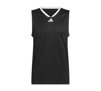 adidas Men's Basketball Legends Tank, Black/White, S