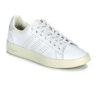 adidas Women's Advantage Premium Leather Shoes, Cloud White/Cloud White/Silver, 4 UK