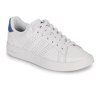 adidas Men's Advantage Premium Leather Shoes, Cloud White/Cloud White/Crew Blue, 6 UK