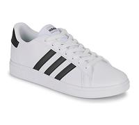 adidas Grand Court Lifestyle Tennis Lace-Up Shoes, Cloud White/Core Black/Core Black, 1 UK