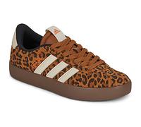 adidas Sportswear Womens Vl Court Leopard Trainers, Dusky Bronze, Size 4, Women Dusky Bronze