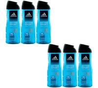 Adidas Shower Gel AFTER SPORT 6 x 400ml XL Bottle - Body - Hair - Face