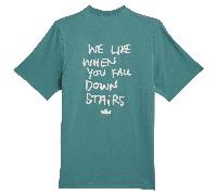 Adidas Skateboarding Shmoofoil Stairs T-Shirt | Teal Green, Medium